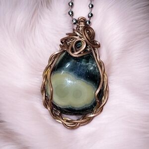 Ocean Jasper Pendant Necklace